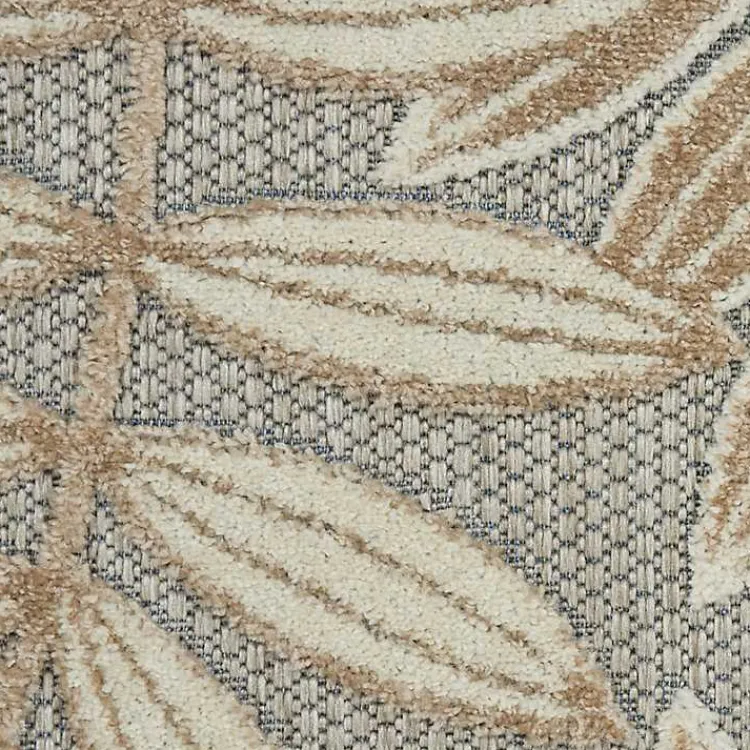 Kirklands Home Outdoor Rugs|Natural Botanical Leaves Outdoor Area Rug, 9x13