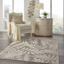 Kirklands Home Outdoor Rugs|Natural Botanical Outdoor Area Rug, 6x9