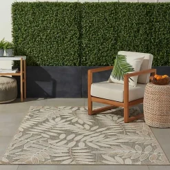 Kirklands Home Outdoor Rugs|Natural Botanical Outdoor Area Rug, 6x9