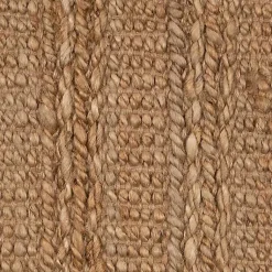 Kirklands Home Area Rugs|Natural Braided Jute Area Rug, 5x7 Brown