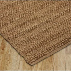 Kirklands Home Area Rugs|Natural Braided Jute Area Rug, 5x7 Brown