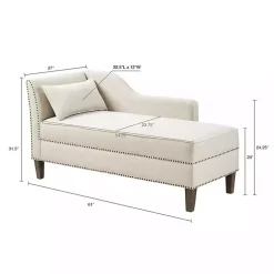 Kirklands Home Sofas & Loveseats|Natural Brett Accent Chaise Lounge Tan