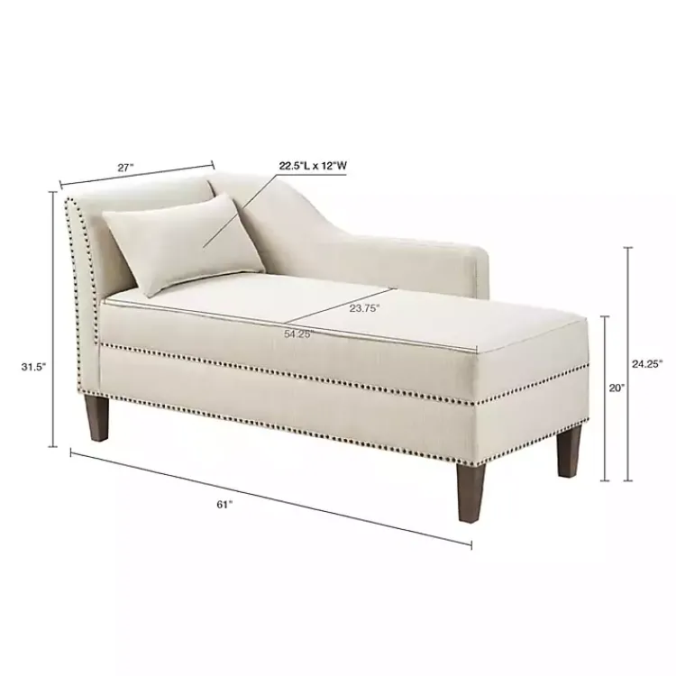 Kirklands Home Sofas & Loveseats|Natural Brett Accent Chaise Lounge Tan