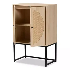 Kirklands Home Cabinets & Sideboards|Natural Cane and Wood 2-Door Cabinet