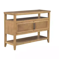 Kirklands Home Console Tables|Natural Cane Martha Sterwart Console Table Tan