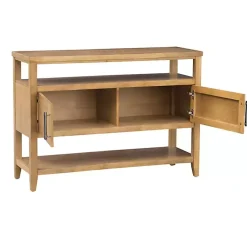Kirklands Home Console Tables|Natural Cane Martha Sterwart Console Table Tan