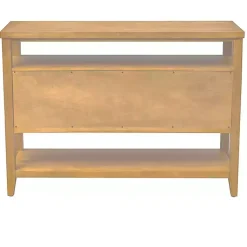 Kirklands Home Console Tables|Natural Cane Martha Sterwart Console Table Tan
