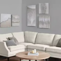 Kirklands Home Canvas Art|Natural Essence Canvas Art Prints, Set of 5 Gray