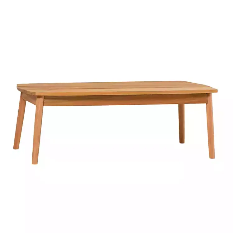 Kirklands Home Outdoor Tables|Natural Eucalyptus Wood Outdoor Coffee Table Tan
