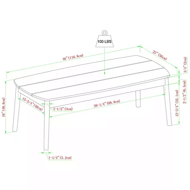Kirklands Home Outdoor Tables|Natural Eucalyptus Wood Outdoor Coffee Table Tan