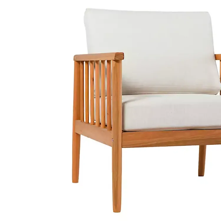 Kirklands Home Outdoor Seating|Natural Eucalyptus Wood Outdoor Accent Chair