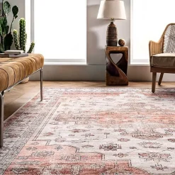 Kirklands Home Area Rugs|Natural Faded Vintage Washable Runner