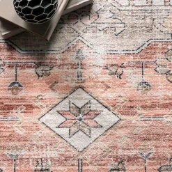 Kirklands Home Area Rugs|Natural Faded Vintage Washable Runner