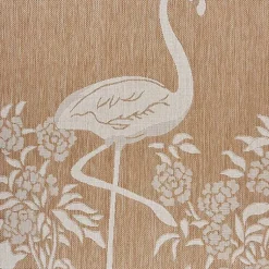Kirklands Home Outdoor Rugs|Natural Flamingo Indoor/Outdoor Area Rug, 5x7