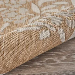 Kirklands Home Outdoor Rugs|Natural Flamingo Indoor/Outdoor Area Rug, 5x7