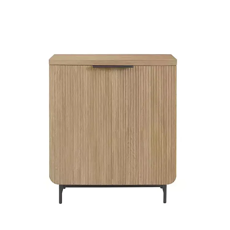 Kirklands Home Cabinets & Sideboards|Natural Fluted Wood Scandinavian Cabinet Tan