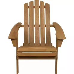 Kirklands Home Outdoor Seating|Natural Folding Outdoor Adirondack Chair Tan