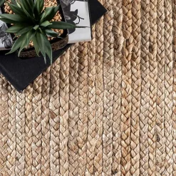 Kirklands Home Area Rugs|Natural Hand Woven Rigo Jute Area Rug, 10x14 Tan