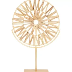 Clearance Natural Hyacinth Sunburst Sculpture Statues & Figurines