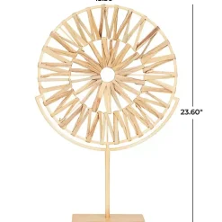 Clearance Natural Hyacinth Sunburst Sculpture Statues & Figurines