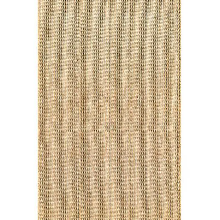 Kirklands Home Outdoor Rugs|Natural Intertwined Santal Outdoor Area Rug, 7x9 Tan