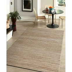 Kirklands Home Area Rugs|Natural Jute and Wool Woven Area Rug, 5x8 Brown