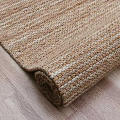 Kirklands Home Area Rugs|Natural Jute and Wool Woven Area Rug, 5x8 Brown