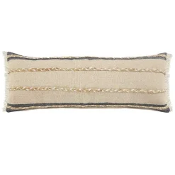 Best Natural Jute Braided Stripe Lumbar Pillow Pillows