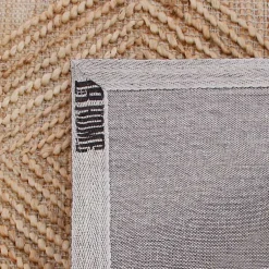 Kirklands Home Area Rugs|Natural Jute Diamond Modern Woven Area Rug, 5x8 Brown