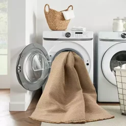 Kirklands Home Area Rugs|Natural Jute Solid Woven Area Rug, 3x5 Tan