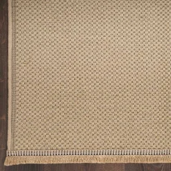 Kirklands Home Area Rugs|Natural Jute Solid Woven Area Rug, 5x7 Tan