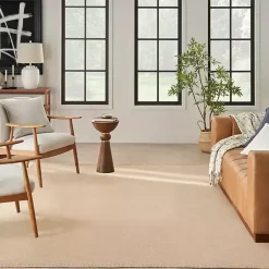 Kirklands Home Area Rugs|Natural Jute Solid Woven Area Rug, 7x9 Tan