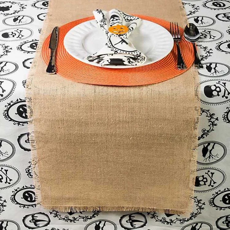 Kirklands Home Table Linens|Natural Jute Table Runner, 110 in. Tan