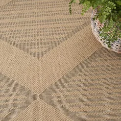 Kirklands Home Area Rugs|Natural Jute Woven Diamond Area Rug, 7x9