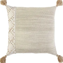 Discount Natural Kantha Stitch Recycled Throw Pillow Pillows