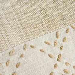 Discount Natural Kantha Stitch Recycled Throw Pillow Pillows