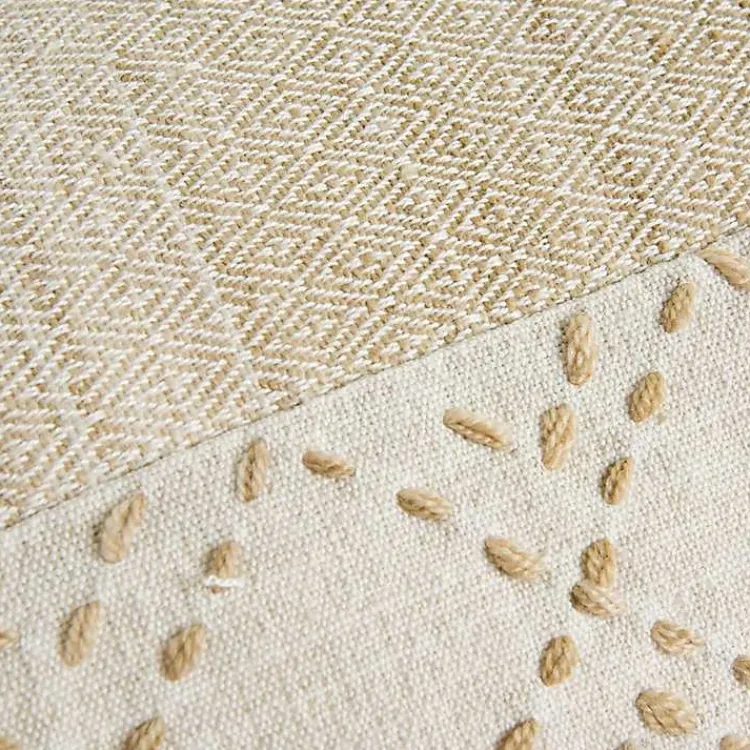 Discount Natural Kantha Stitch Recycled Throw Pillow Pillows