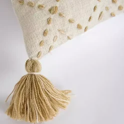 Discount Natural Kantha Stitch Recycled Throw Pillow Pillows