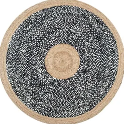 Kirklands Home Area Rugs|Natural Lesha Round Rug, 6 ft.
