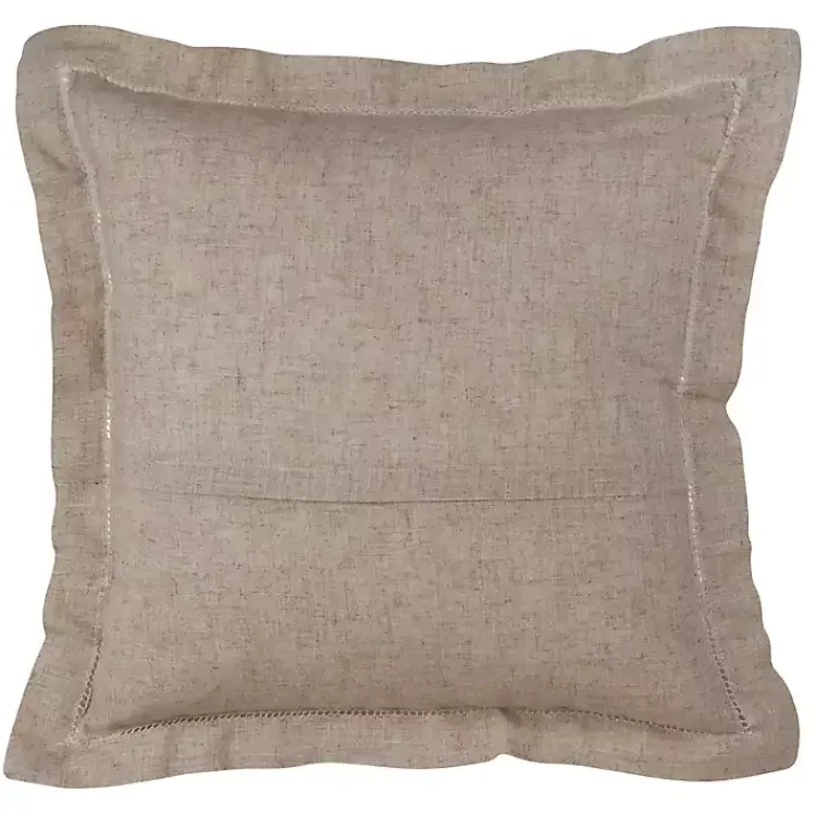 Best Natural Linen Down Hemstitched Pillow, 20 in. Pillows