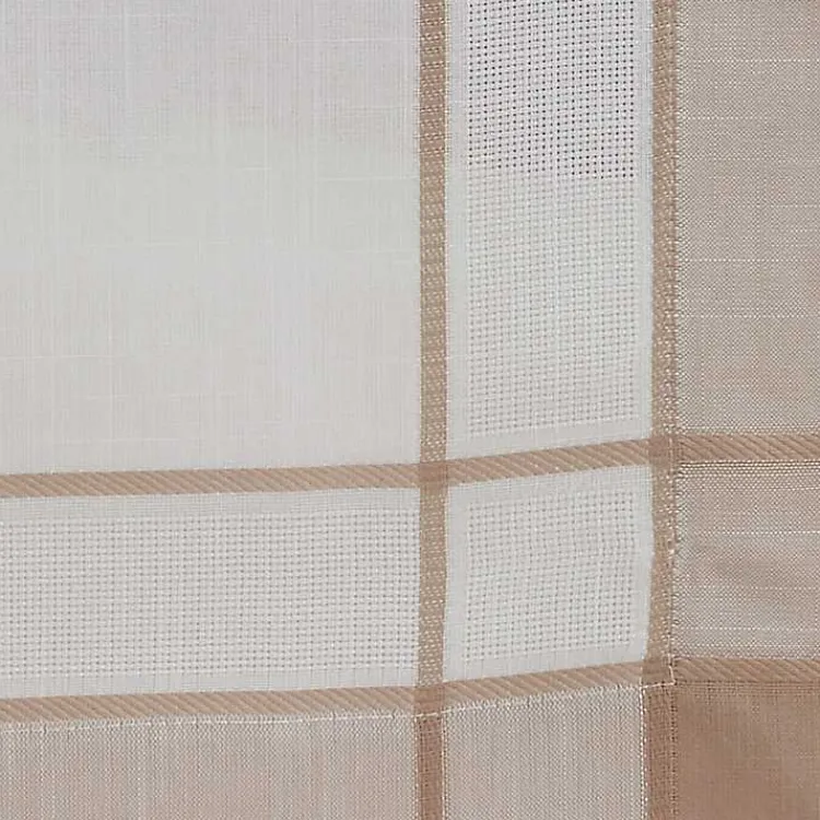 Kirklands Home Table Linens|Natural Long Banded Border Table Runner, 108 in.