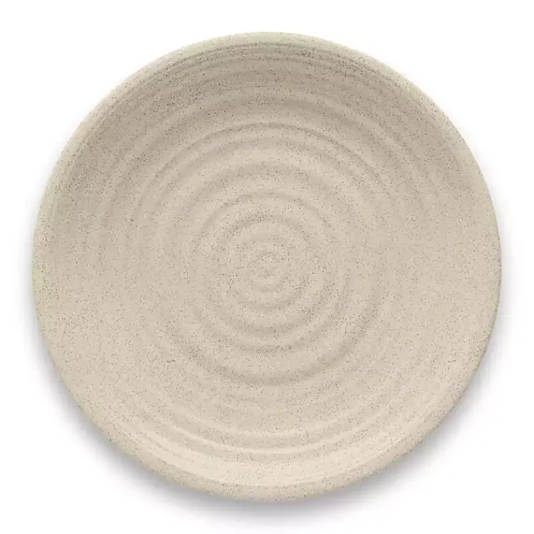 Kirklands Home Outdoor Dining|Natural Madden Melamine Dinner Plates, Set of 6 Tan