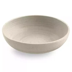 Kirklands Home Outdoor Dining|Natural Madden Melamine Low Bowls, Set of 6 Tan