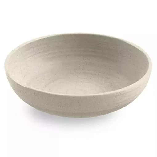 Kirklands Home Outdoor Dining|Natural Madden Melamine Low Bowls, Set of 6 Tan