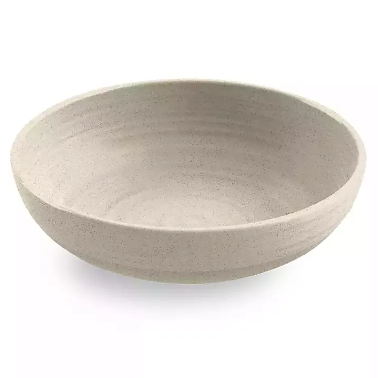Kirklands Home Outdoor Dining|Natural Madden Melamine Low Bowls, Set of 6 Tan