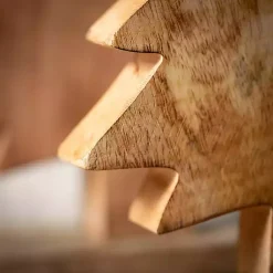 Outlet Natural Mango Wood 2-pc. Tree Figurine Set, 16 in. Christmas Decorations