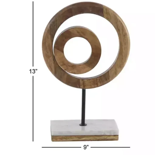 Sale Natural Mango Wood Rings Sculpture Statues & Figurines