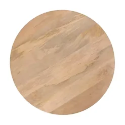 Kirklands Home Coffee Tables|Natural Mango Wood Round Kershaw Coffee Table Tan