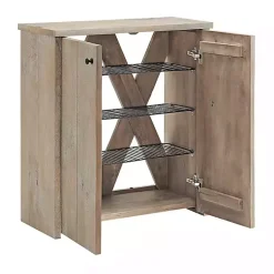 Kirklands Home Entryway Furniture|Natural Mango Wood Shoe Cubbie