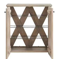 Kirklands Home Entryway Furniture|Natural Mango Wood Shoe Cubbie